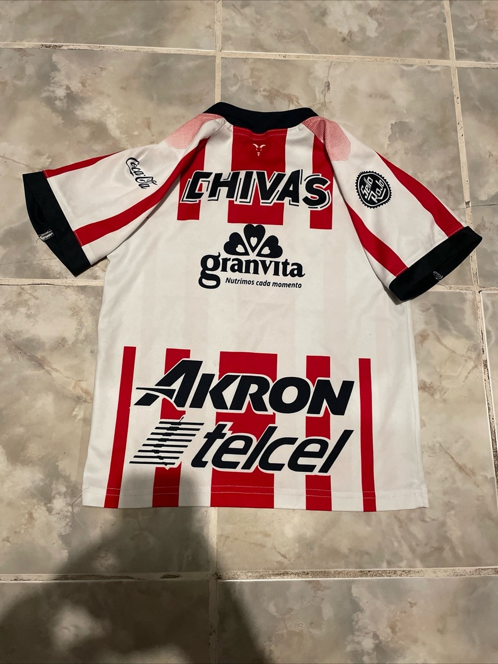 Club Deportivo Chivas De Guadalajara White Home Soccer Jersey Kids SZ 8 Years